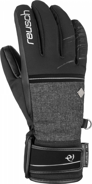 Reusch Anna Veith R-TEX® XT  6031215 7721 black grey front